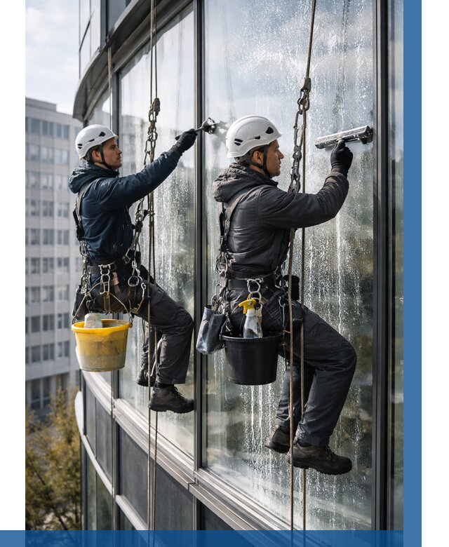 Мойка панорамных окон в Тихвине от 382 р. заказать у ВЫСОТНИК-Тхв