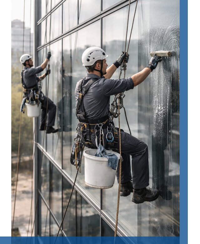 Мойка сплошного остекления в Тихвине, заказать от 328 р.| ВЫСОТНИК-Тхв