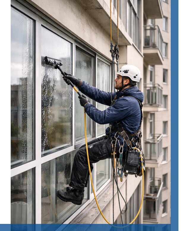 Мойка балконного остекления в Тихвине от 3825 р. | ВЫСОТНИК-Тхв