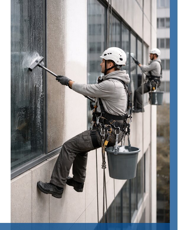 Мойка фасадов зданий в Тихвине под ключ от 382 р. | ВЫСОТНИК-Тхв