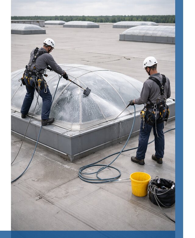 Мойка зенитных фонарей в Тихвине, заказать от 4918 р. | ВЫСОТНИК-Тхв