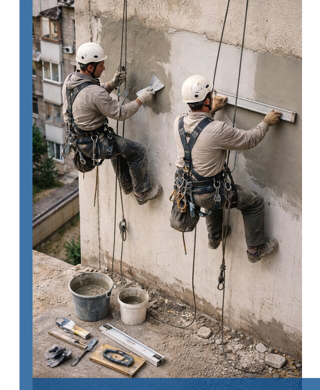 Комплексный ремонт штукатурного фасада с гарантией в Тихвине