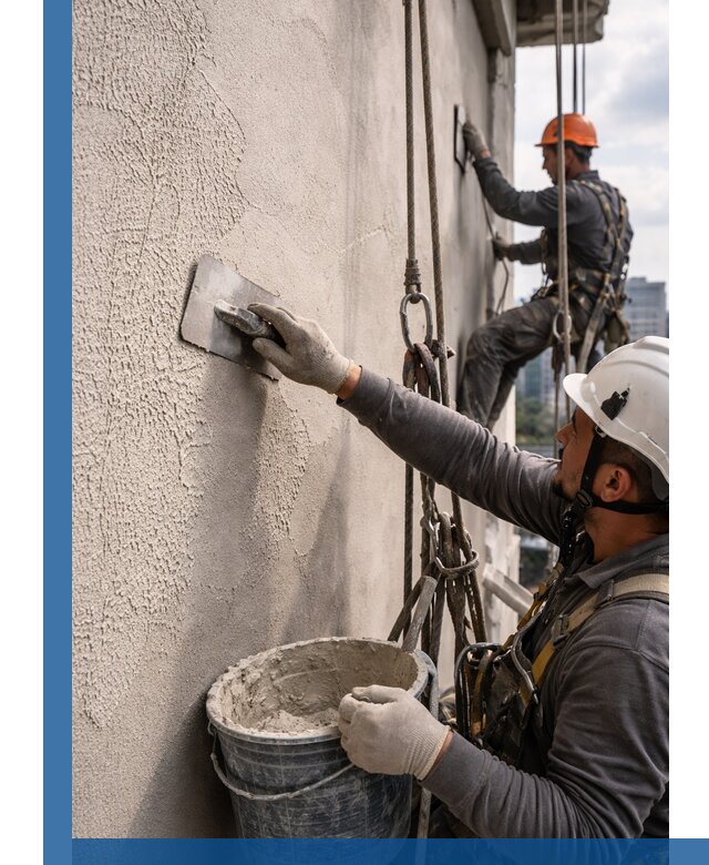 Декоративная штукатурка фасада с утеплением и защитой в Тихвине