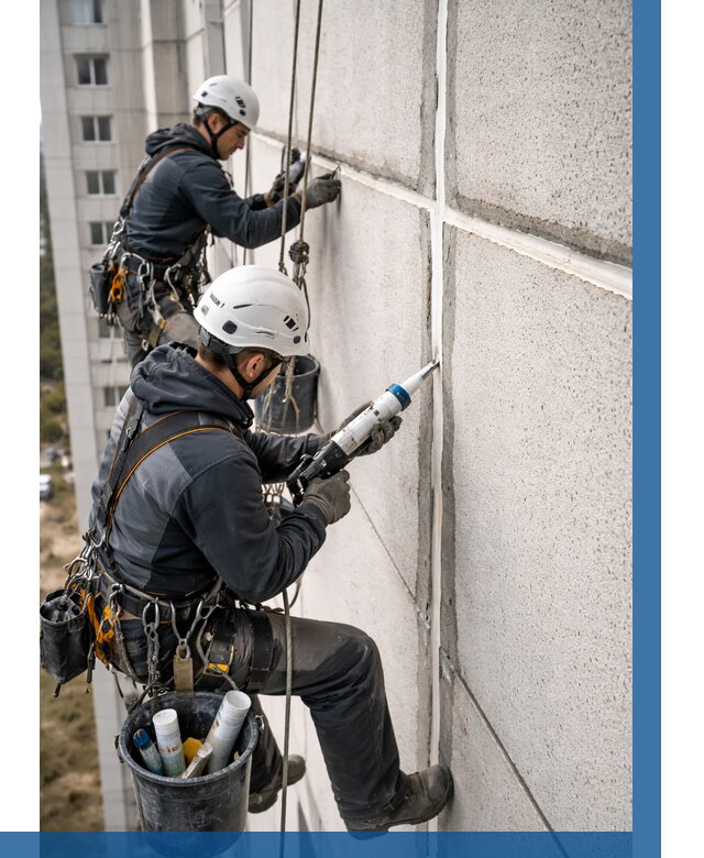 Герметизация межпанельных швов в Тихвине от 765 р. | ВЫСОТНИК-Тхв
