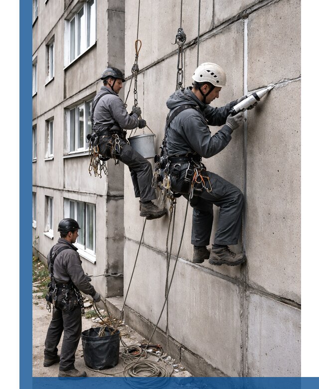 Герметизация межпанельных швов в Тихвине с гарантией герметичности