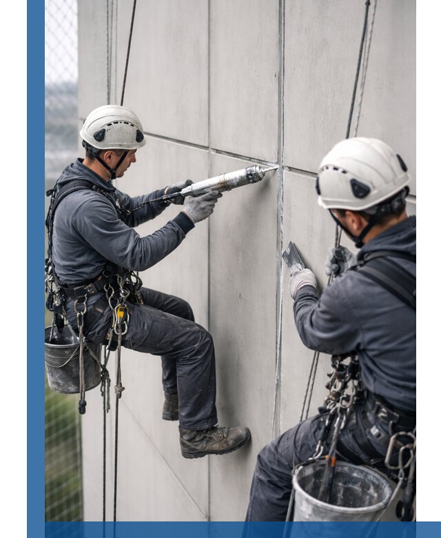 Первичная герметизация швов фасадов и кровель в Тихвине