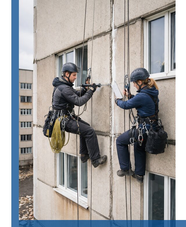 Герметизация межпанельных швов тёплым швом в Тихвине
