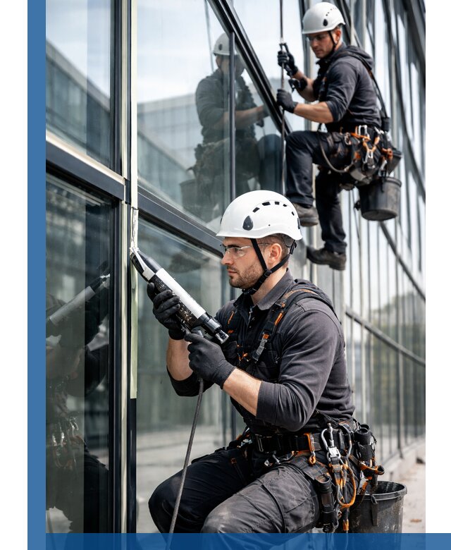 Герметизация витражных швов в Тихвине для зданий и фасадов