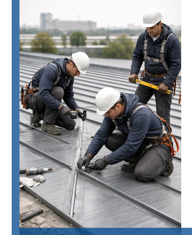 Ремонт фальцевой кровли в Тихвине срочно и качественно