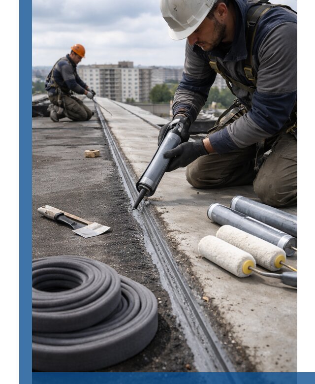 Герметизация швов кровли в Тихвине с гарантией герметичности