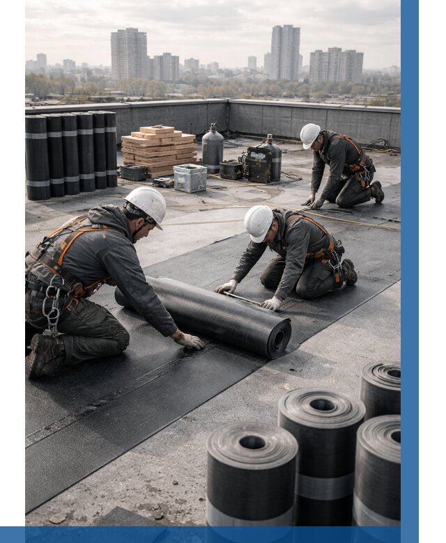 Монтаж мягкой кровли под ключ в Тихвине от 492 р. | ВЫСОТНИК-Тхв