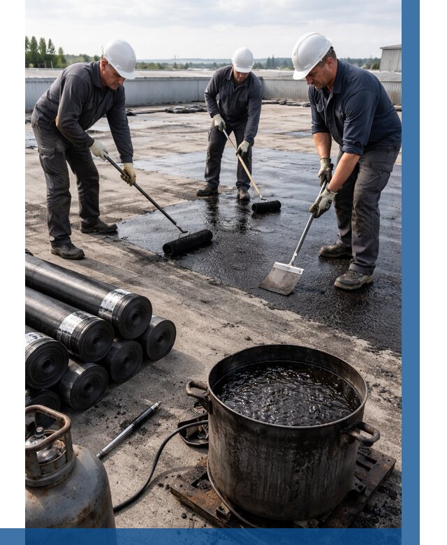 Гидроизоляция кровли мастикой в Тихвине от 656 р. | ВЫСОТНИК-Тхв