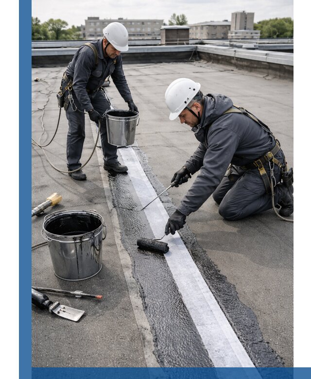 Гидроизоляция кровли мастикой в Тихвине надежная защита