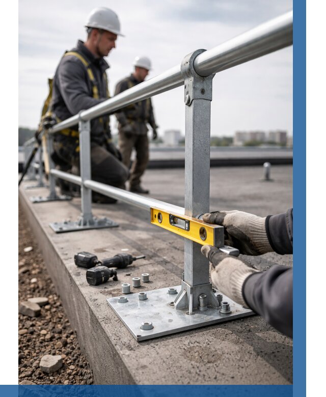 Монтаж кровельного ограждения в Тихвине от 1311 р. | ВЫСОТНИК-Тхв