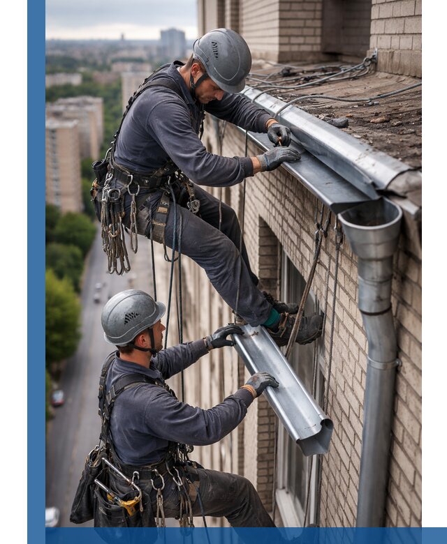 Ремонт водосточных желобов в Тихвине, быстро и качественно