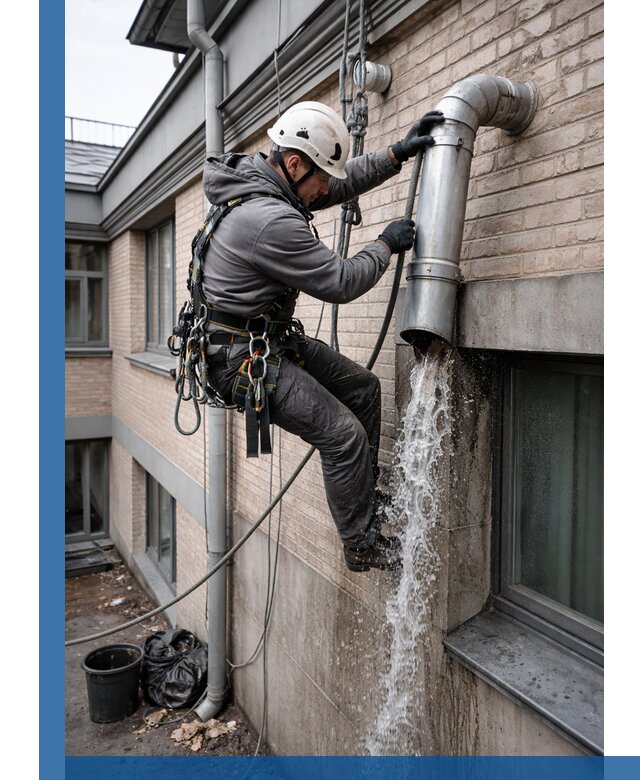 Профессиональная прочистка водосточных труб в Тихвине с гарантией