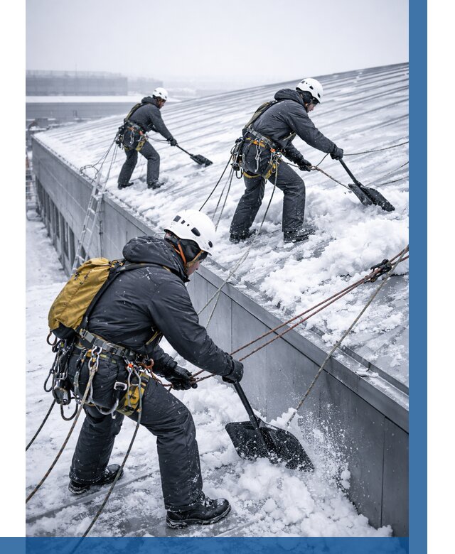 Очистка навесов от снега в Тихвине от 4918 р. | ВЫСОТНИК-Тхв