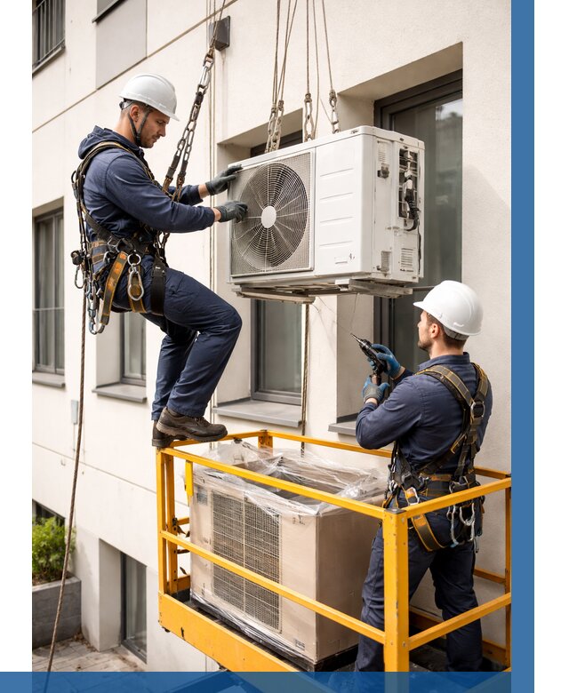 Демонтаж внешнего блока кондиционера в Тихвине от 3825 р. | ВЫСОТНИК-Тхв