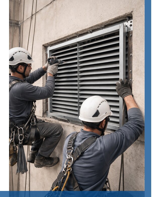 Монтаж вентиляционных решеток в Тихвине от 4918 р. | ВЫСОТНИК-Тхв