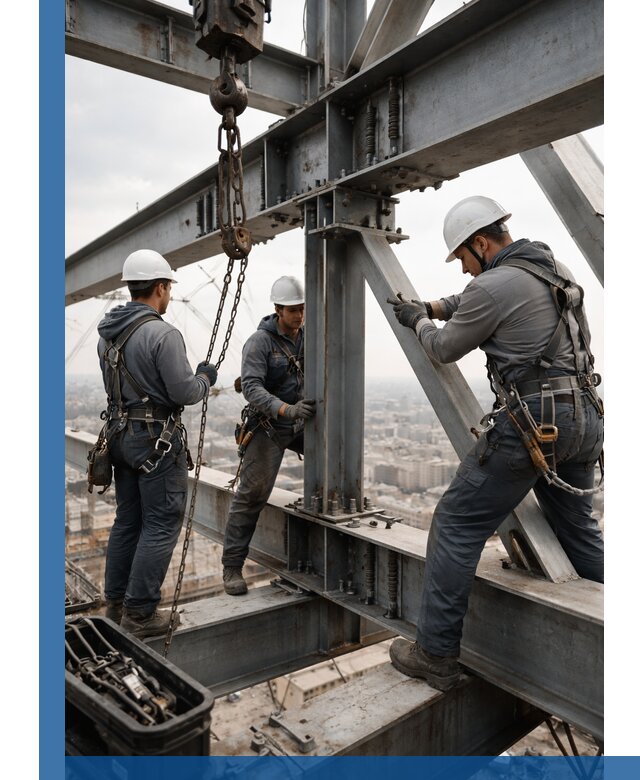 Профессиональный монтаж металлоконструкций на высоте в Тихвине