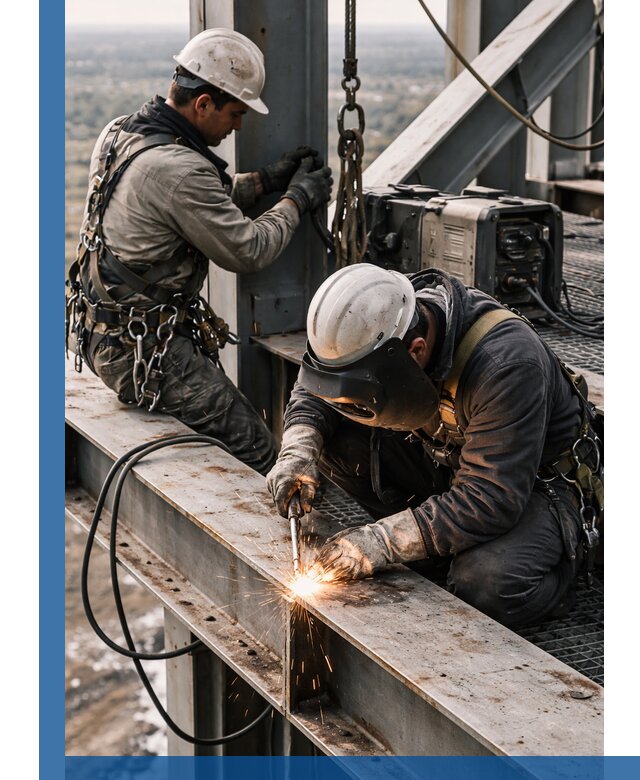 Высотные сварочные работы в Тихвине для промышленных объектов