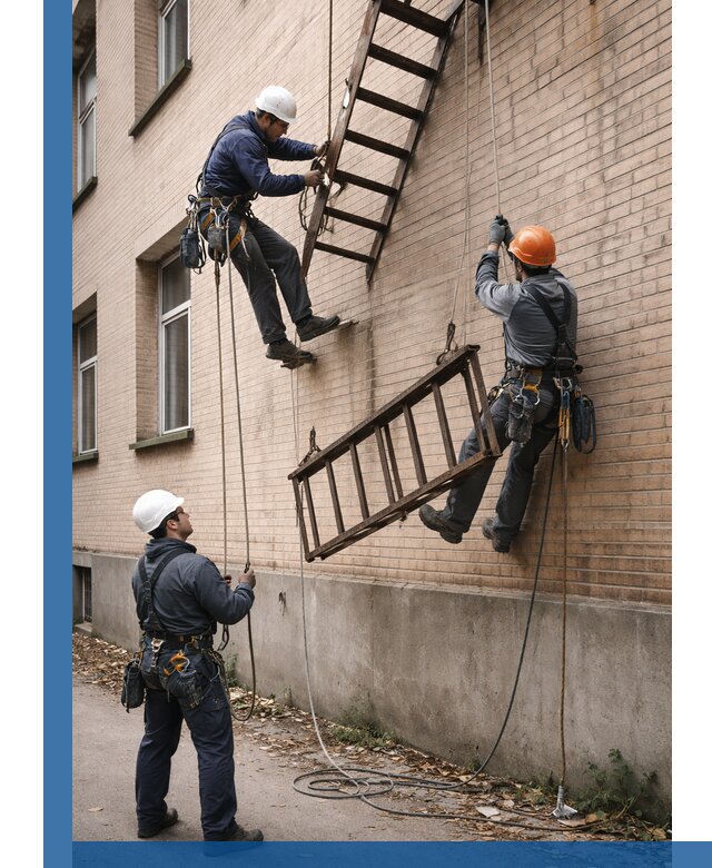 Демонтаж пожарной лестницы в Тихвине быстро и безопасно