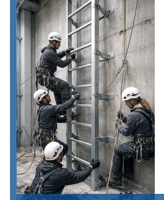 Монтаж металлических лестниц в Тихвине под ключ со гарантией