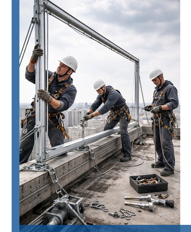 Монтаж крышных рекламных конструкций под ключ в Тихвине