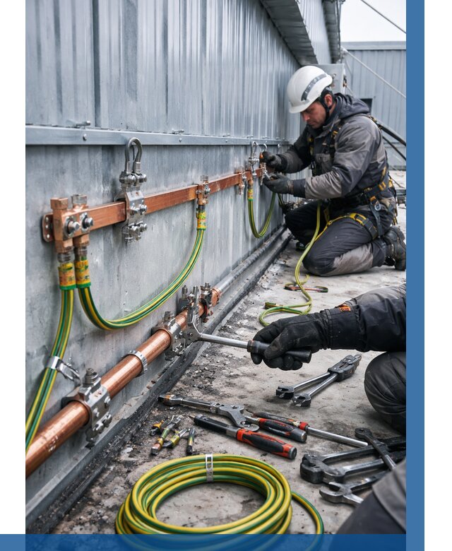 Монтаж заземления здания в Тихвине от 27320 р. | ВЫСОТНИК-Тхв