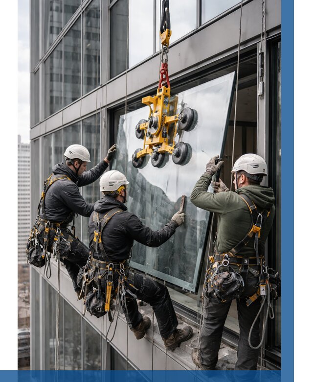 Фасадное остекление зданий под ключ в Тихвине от 10928 р. | ВЫСОТНИК-Тхв