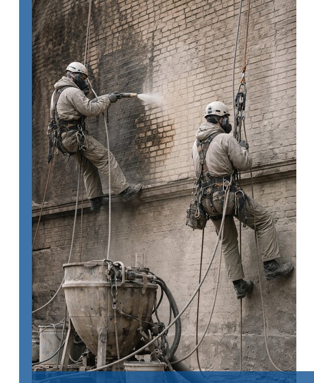 Пескоструйная очистка фасадов в Тихвине профессионально