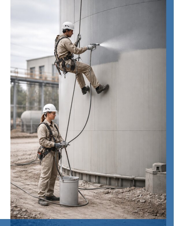 Покраска резервуаров в Тихвине от 1311 р. | ВЫСОТНИК-Тхв — заказать