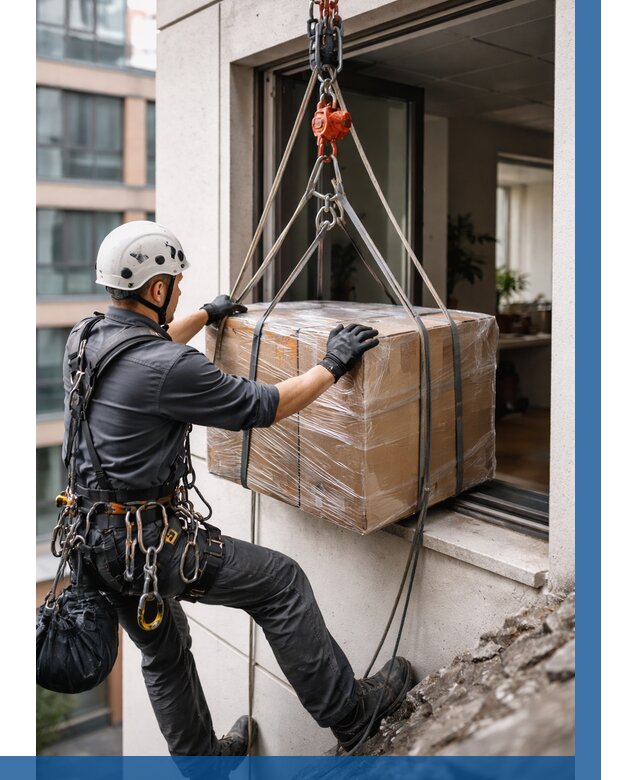 Подъем груза через окно в Тихвине от 4918 р. | ВЫСОТНИК-Тхв