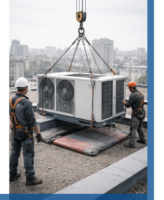 Подъем груза на крышу в Тихвине от 5464 р. | ВЫСОТНИК-Тхв заказать