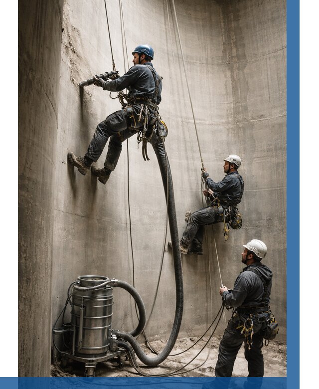 Зачистка силосов в Тихвине от 4918 р. Договор и смета ВЫСОТНИК-Тхв