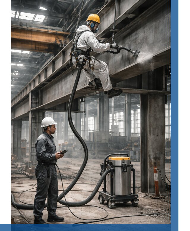 Обеспыливание конструкций в цехе в Тихвине от 4590 р. | ВЫСОТНИК-Тхв