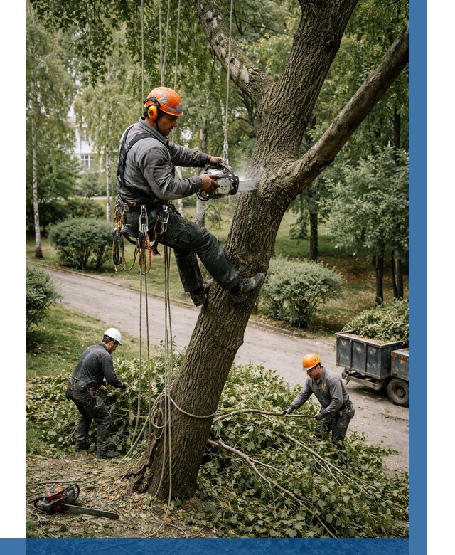 Кронирование деревьев в Тихвине от 7103 р. | ВЫСОТНИК-Тхв