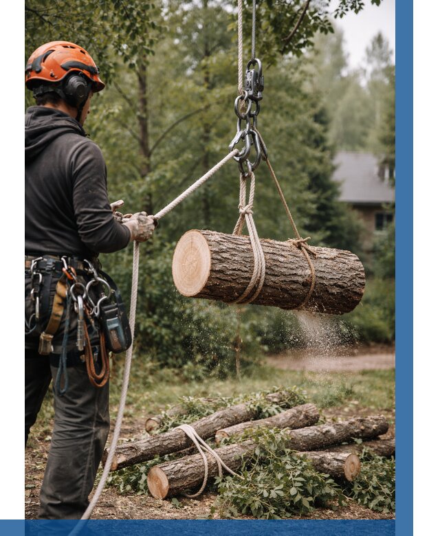 Валка деревьев частями в Тихвине от 8196 р. | ВЫСОТНИК-Тхв