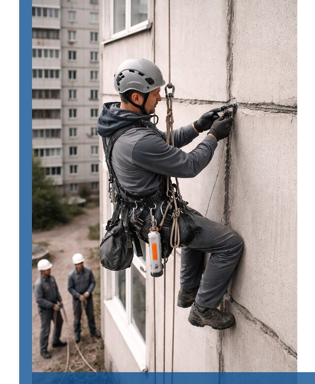 Обследование межпанельных швов и герметизация в Тихвине